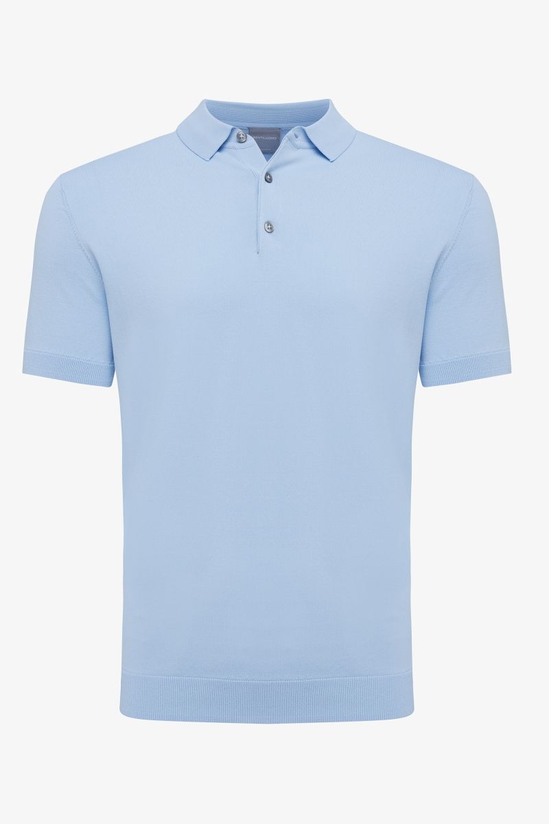 Lichtblauwe cool dry polo