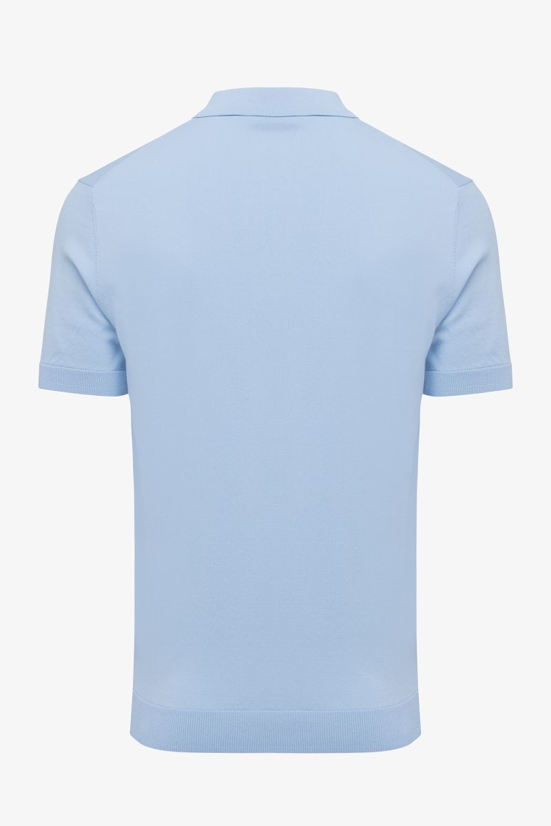 Lichtblauwe cool dry polo