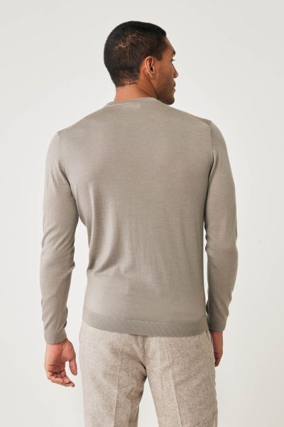 Beige Gold trui merino