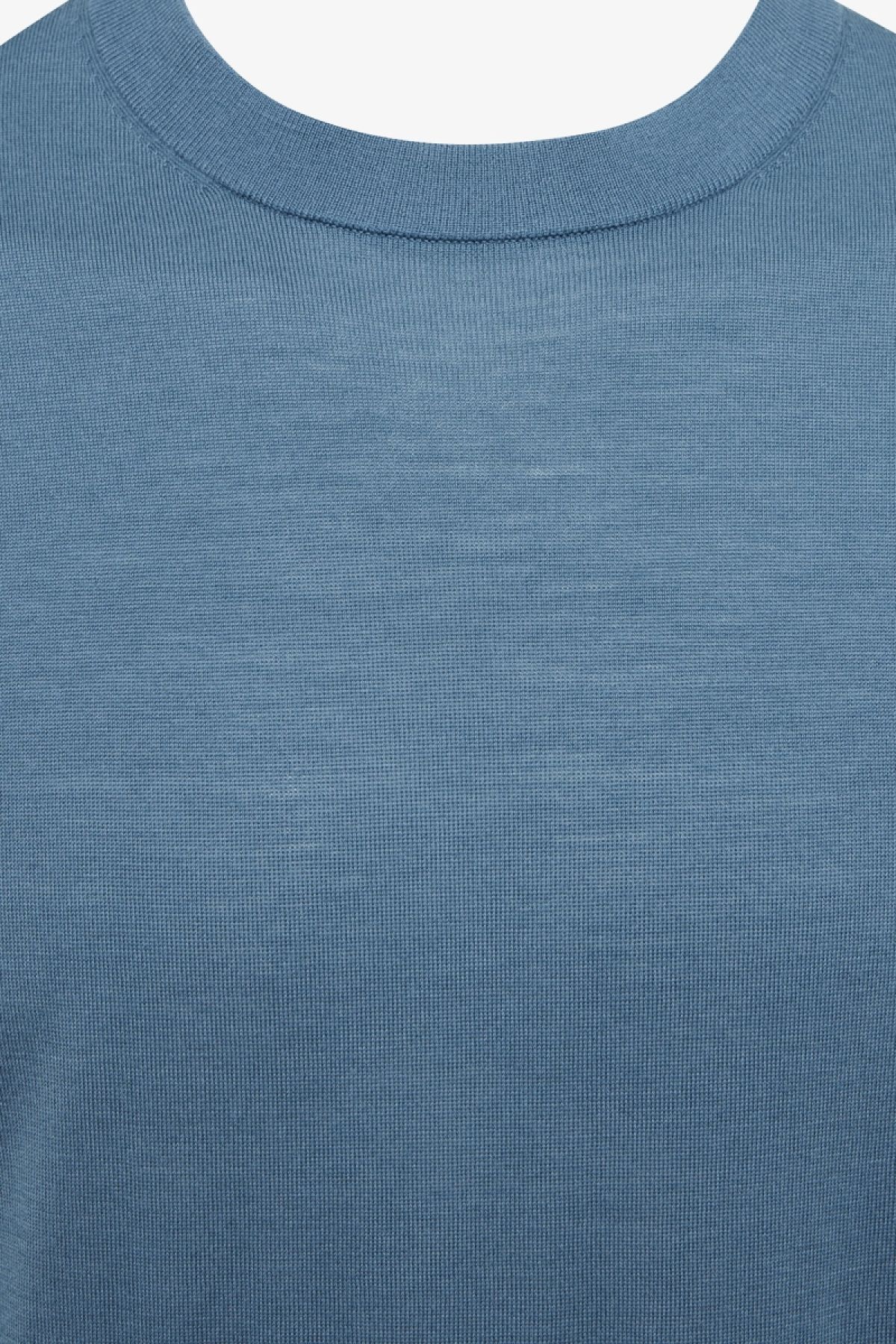 Petrol Gold trui merino