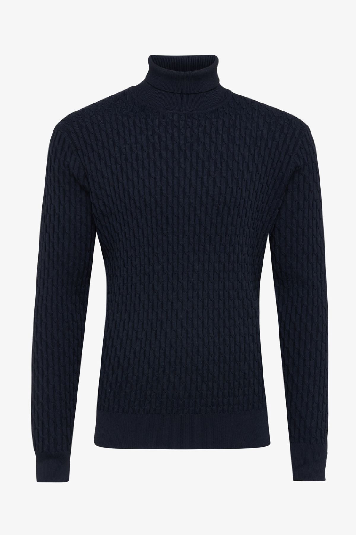 Donkerblauwe cool dry coltrui structuur