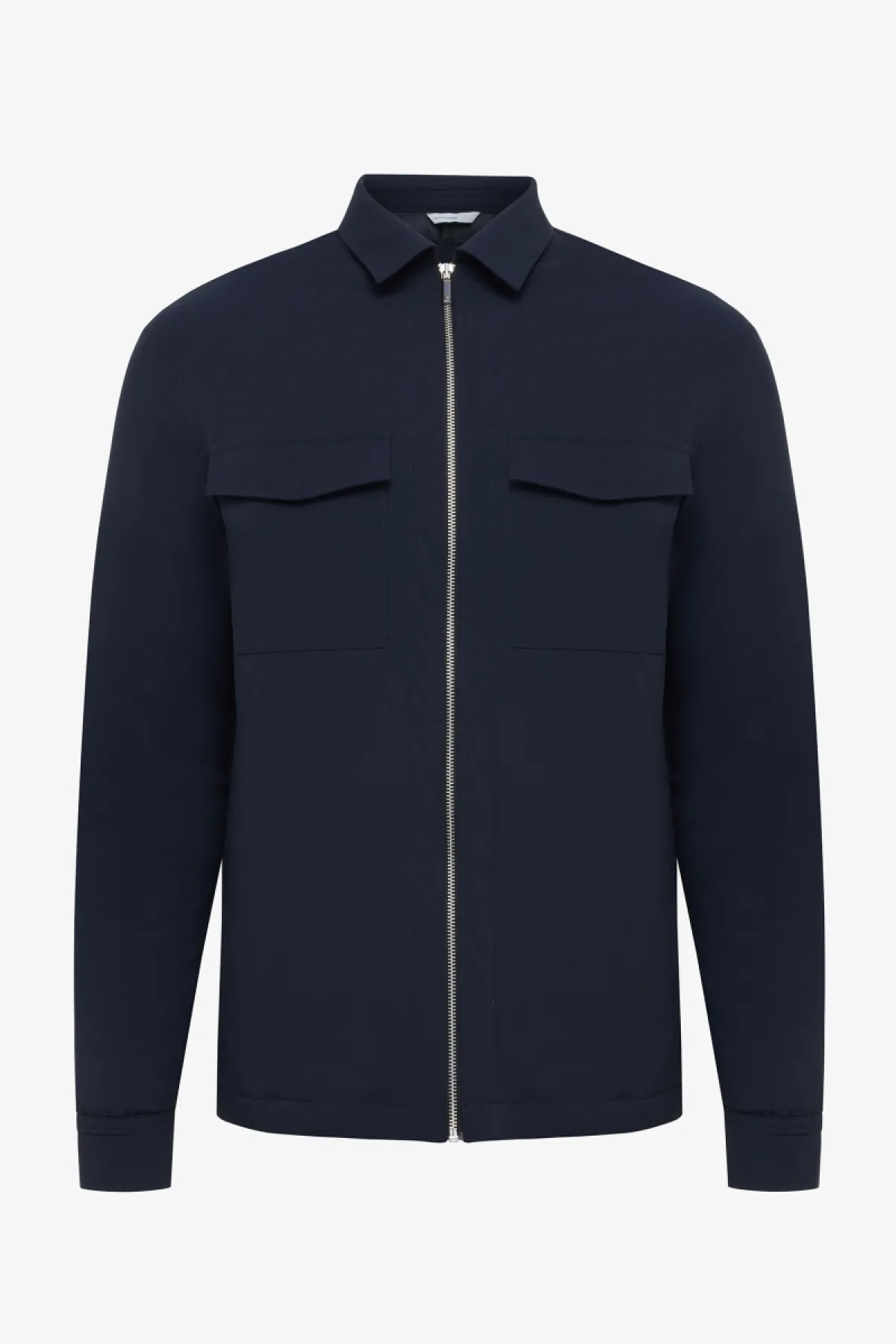 Donkerblauw Padded overshirt