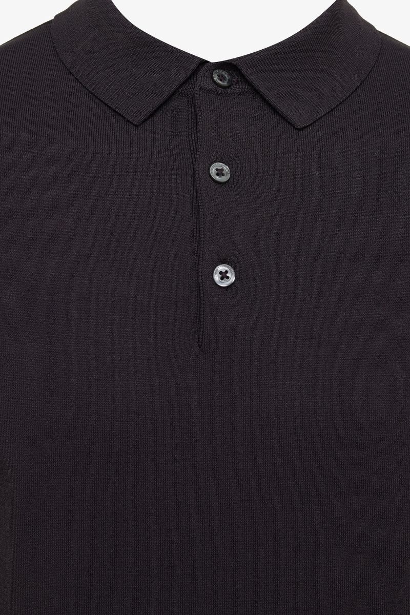 Donkerbruine cool dry polo
