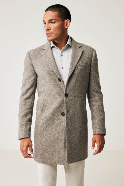 Coat genua taupe