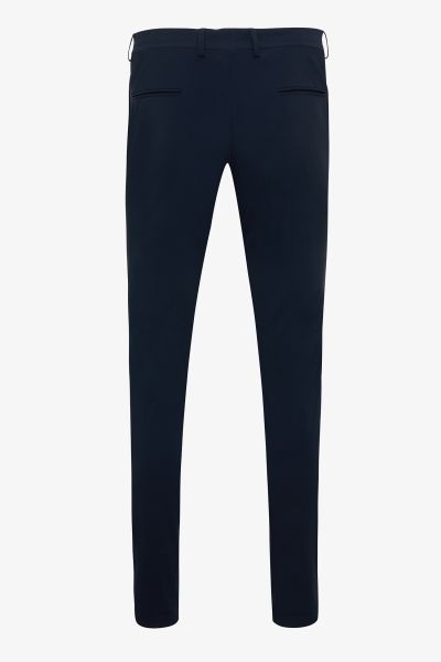 Donkerblauwe dynamic stretch pantalon