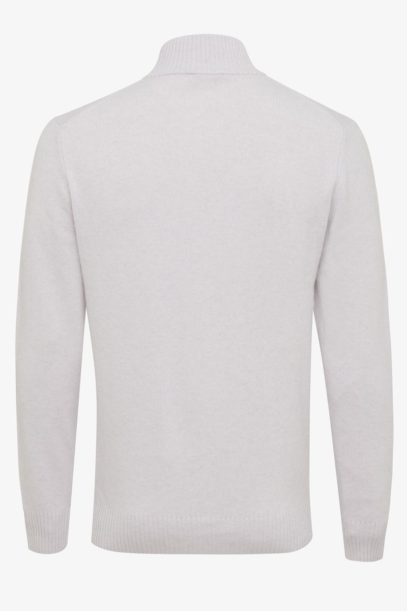 Off-white wol cashmere turtle button