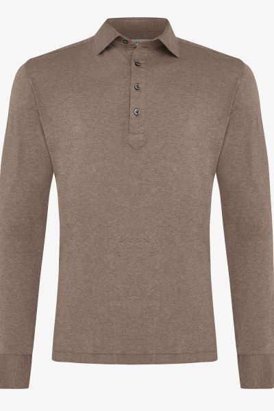 Overhemd Polo Kraag Bruin