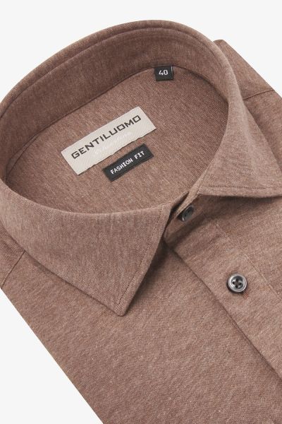 Overhemd Polo Kraag Bruin