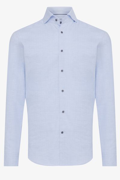 Lichtblauw flanel overhemd | GENTILUOMO