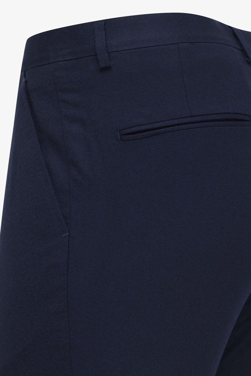 Donkerblauwe wollen pantalon