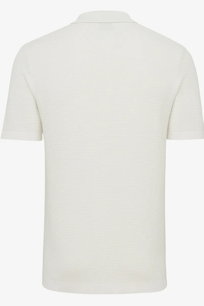 Off-white cool dry structuur polo