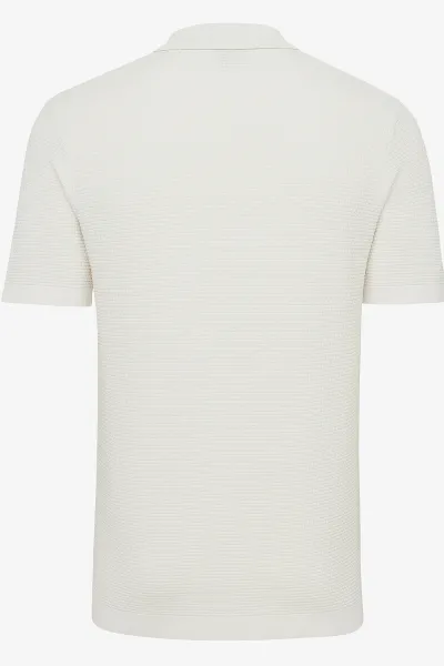 Off-white cool dry structuur polo