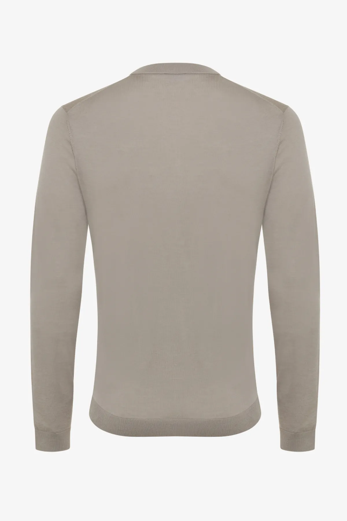 Taupe gold round neck