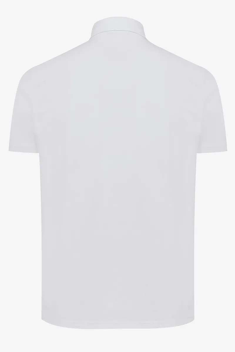 Witte ice cotton polo