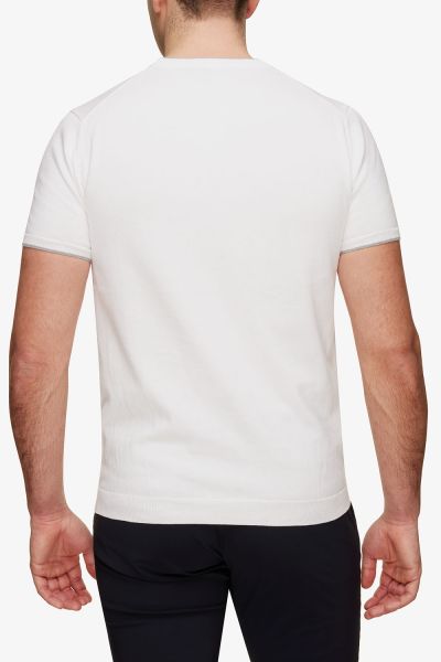 Gebreid T-shirt Wit