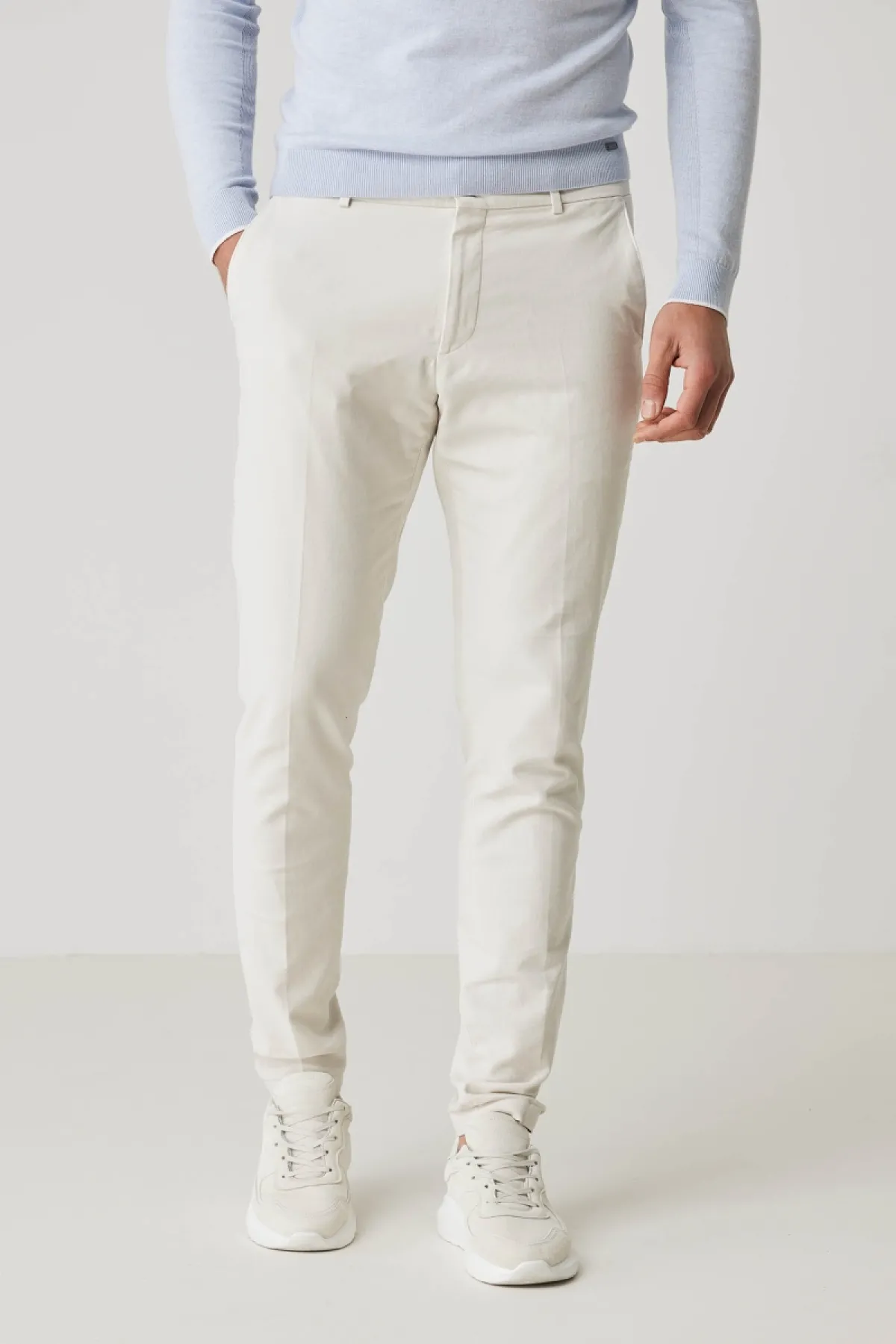 Grijze gold chino