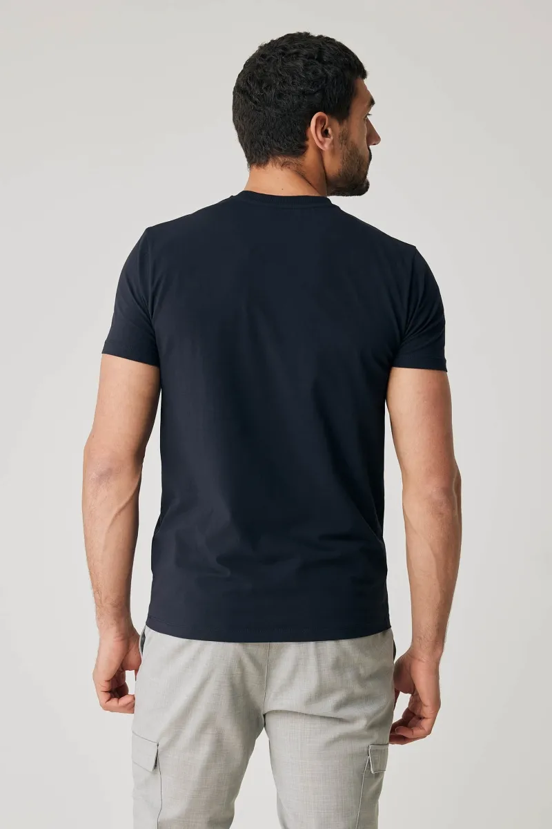 Donkerblauw T-shirt