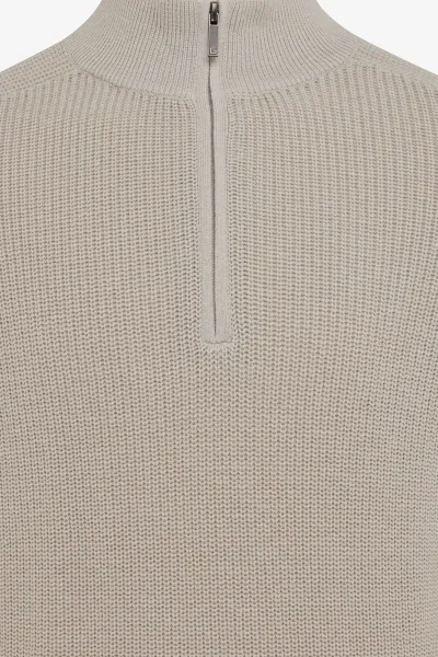 Half zip beige