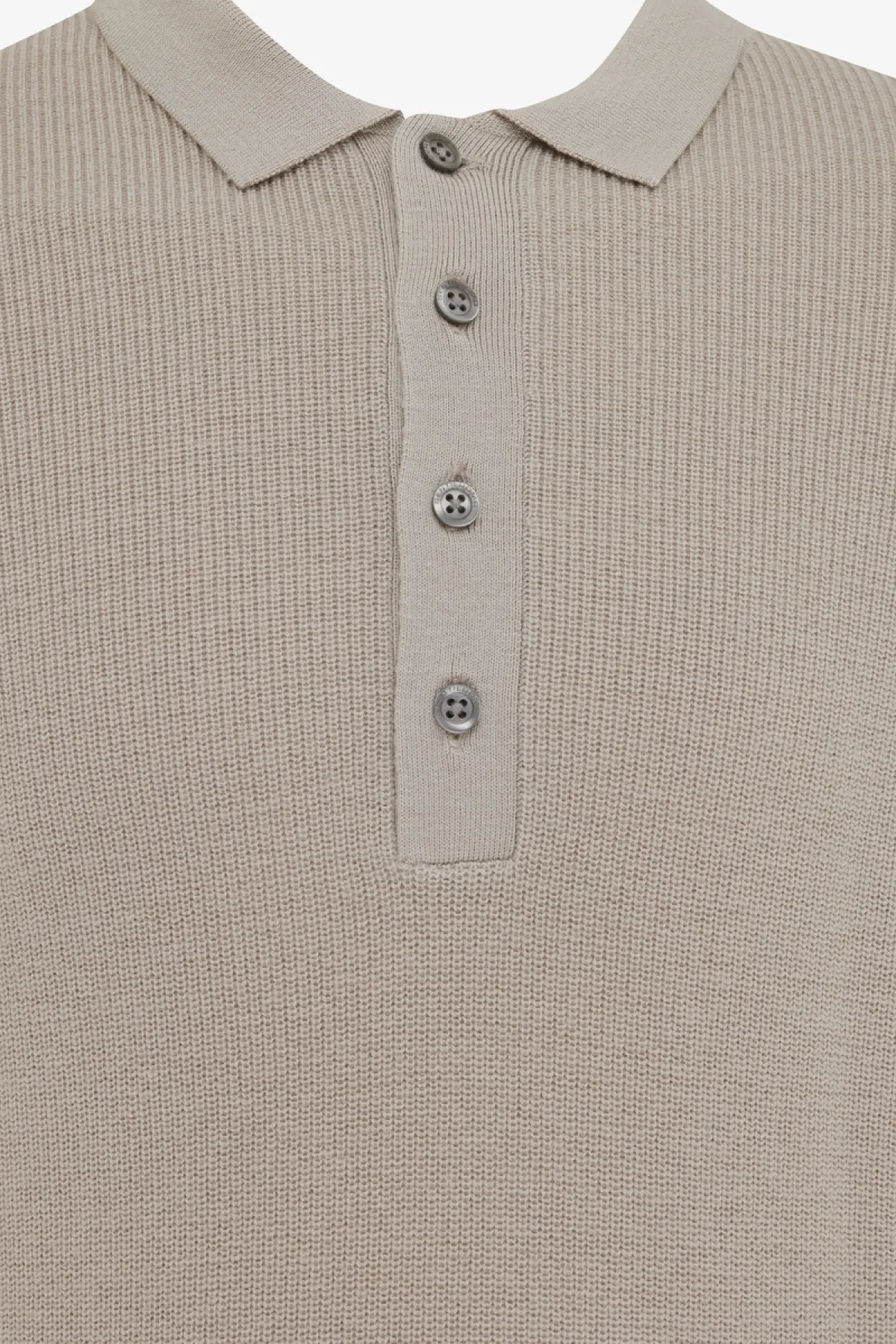 Beige polo 4 button