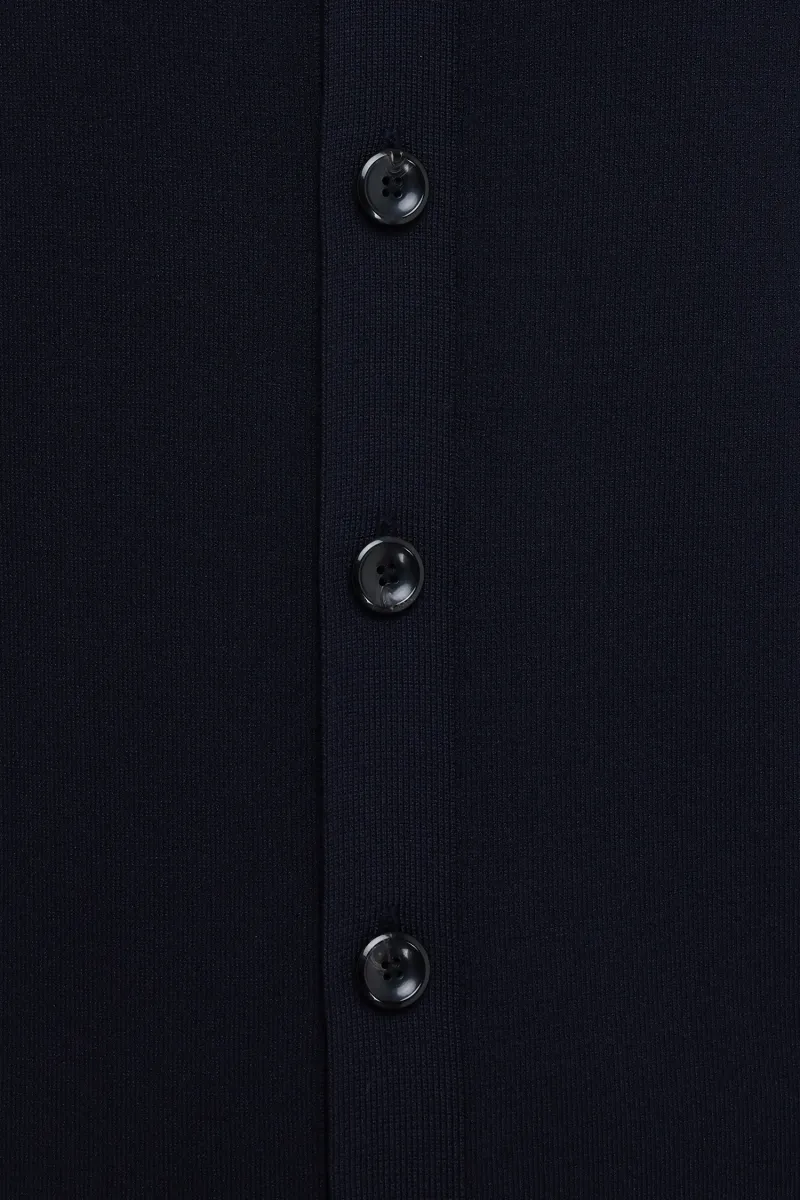 Donkerblauwe vest 8 button