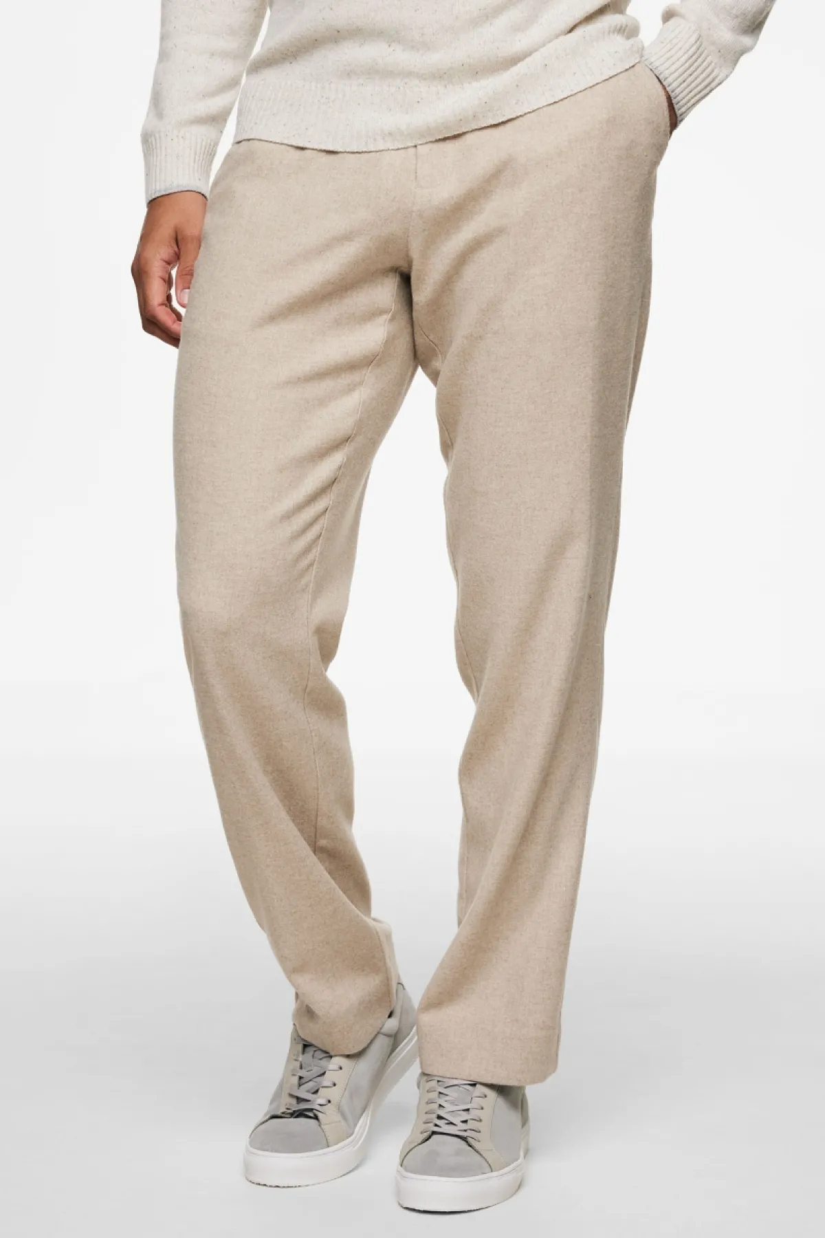 Beige pantalon fabio