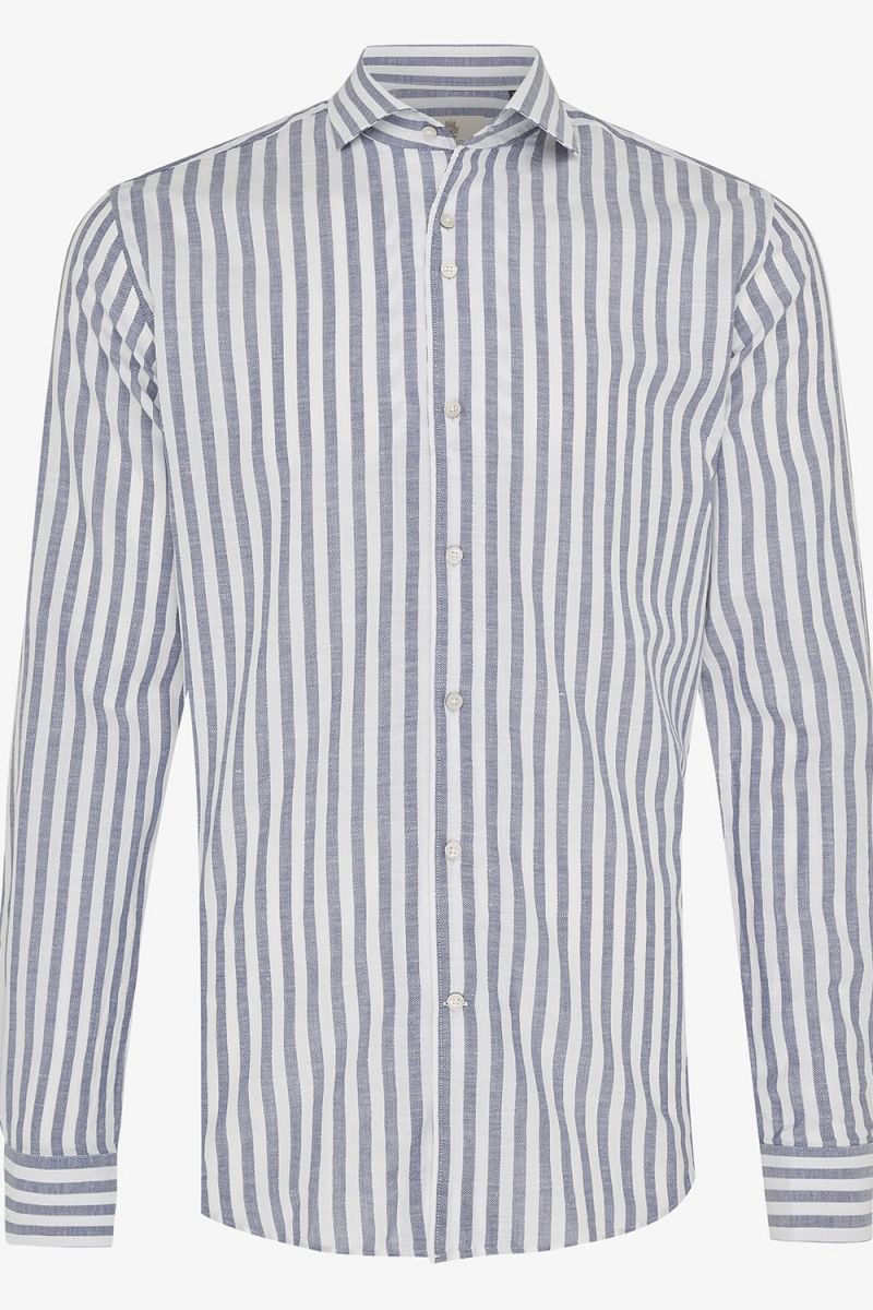 Gestreept Overhemd Blauw