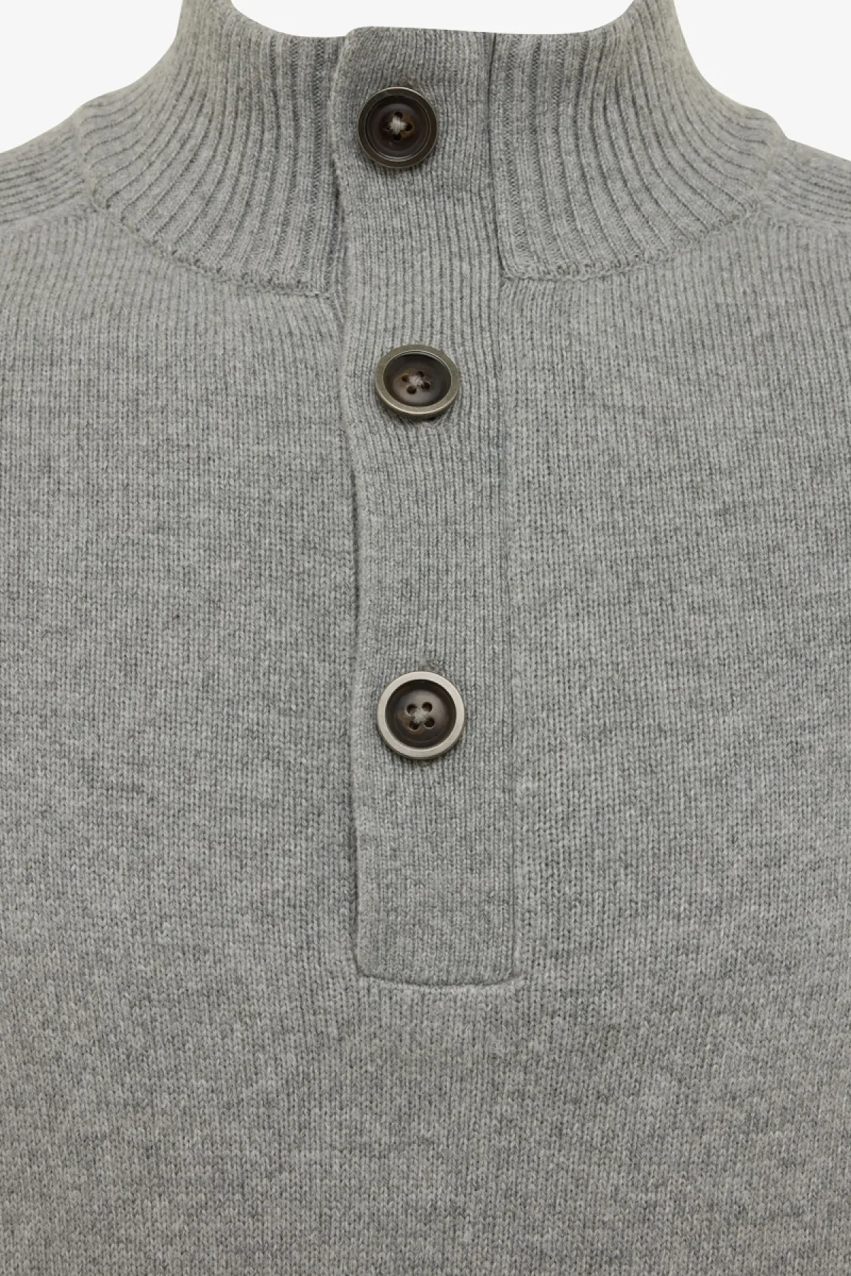 Lichtgrijze turtle button zip