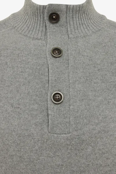 Lichtgrijze turtle button zip