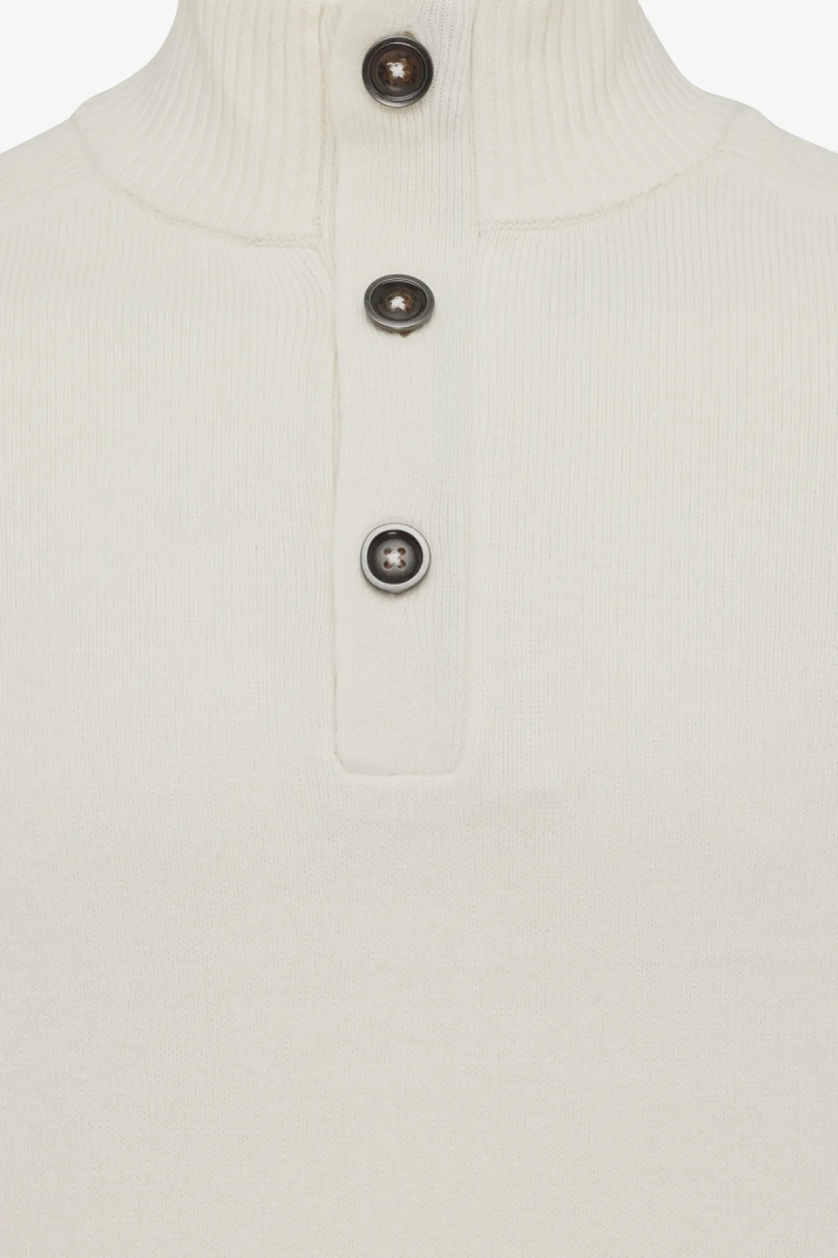 Off-white turtle button zip