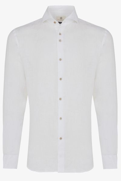 Linnen overhemd Fashion-Fit Wit