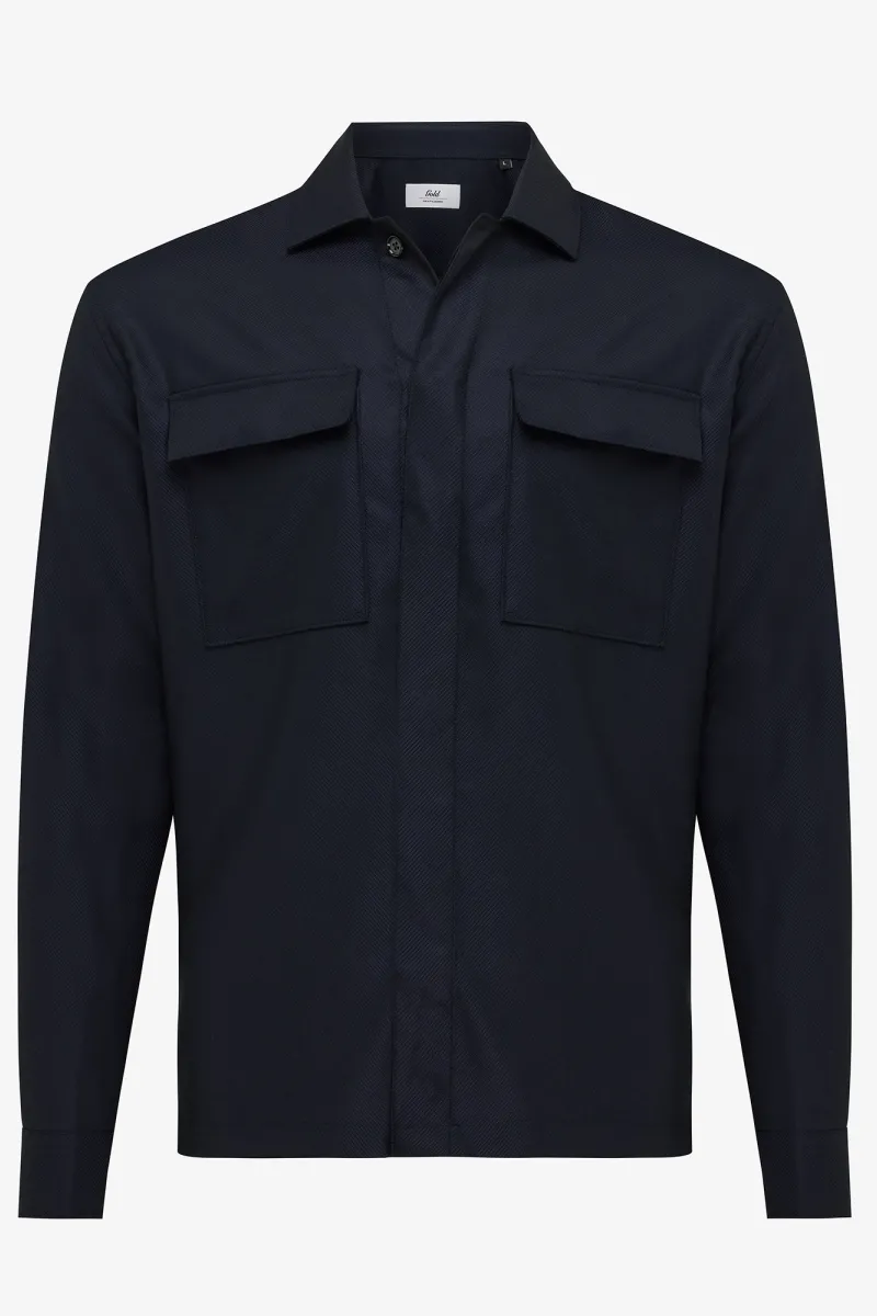 Gold donkerblauw overshirt Treviso