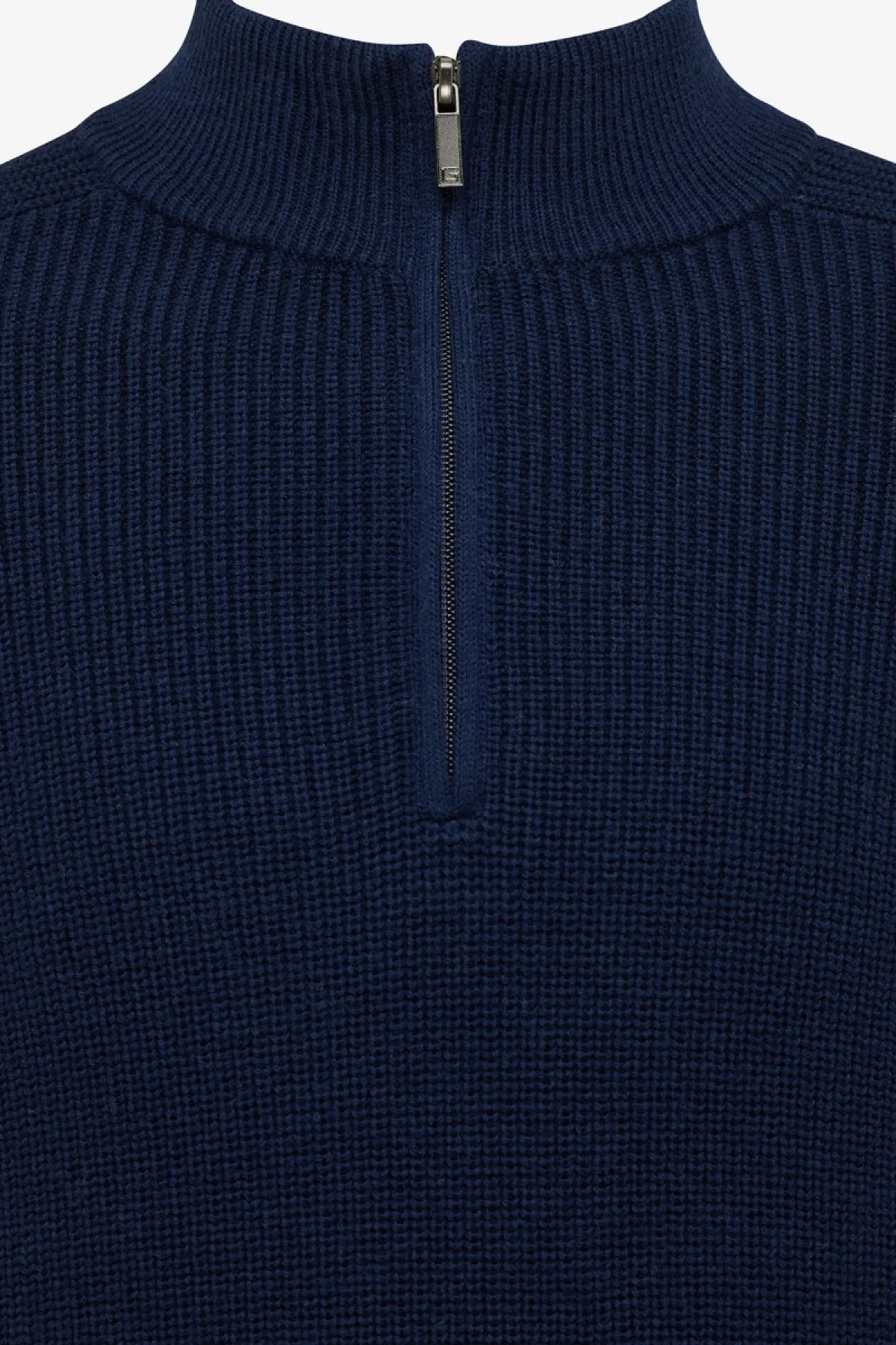 Half zip donkerblauw