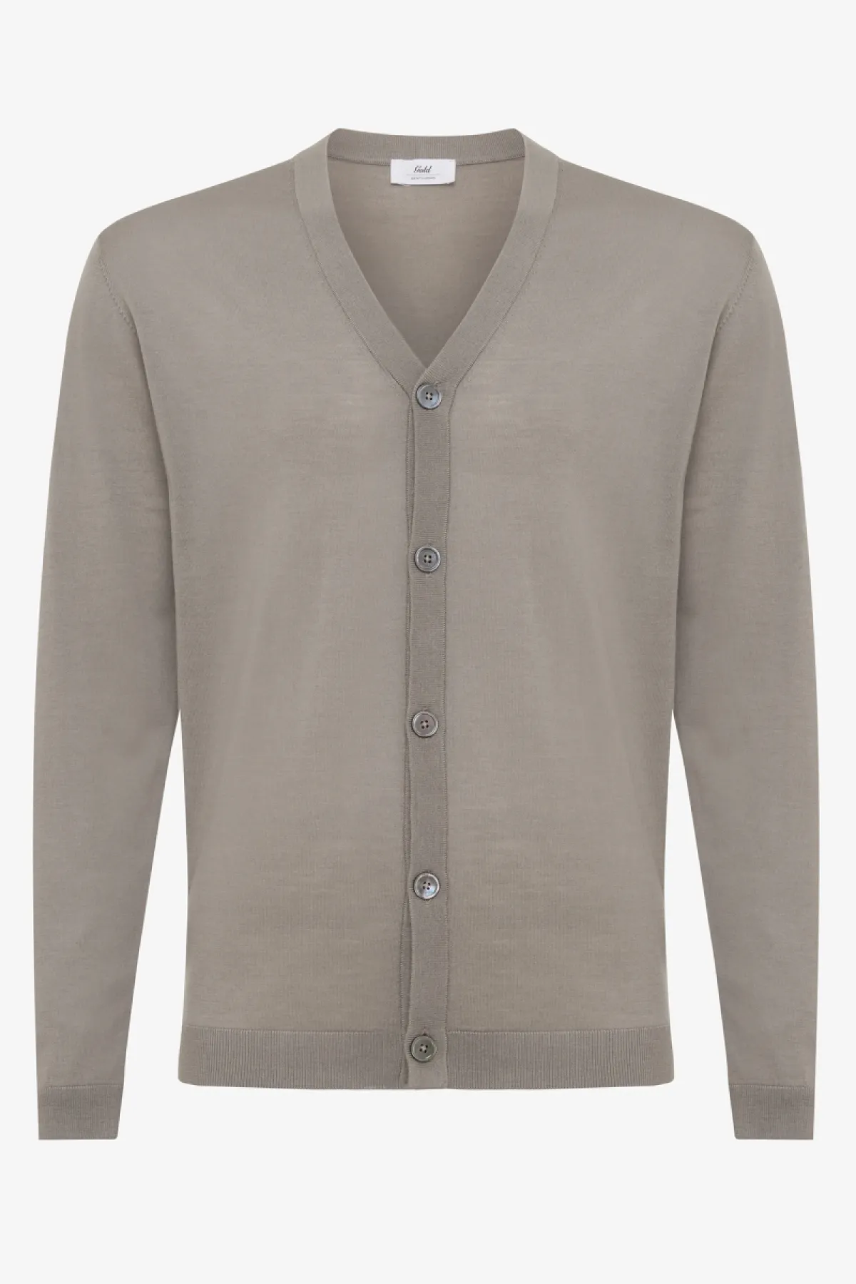 CARDIGAN 5 BUTTONS LS - Grijs